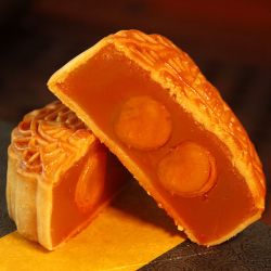 广州酒家双黄纯红莲蓉月饼720g