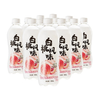 秋林 苏打气泡水 白桃风味 450ml*12瓶