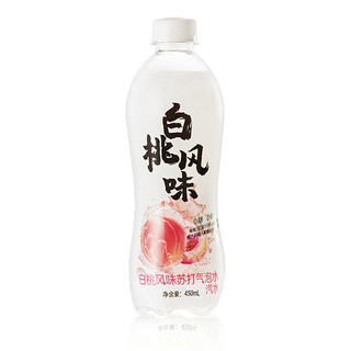 秋林 苏打气泡水 白桃风味 450ml*12瓶