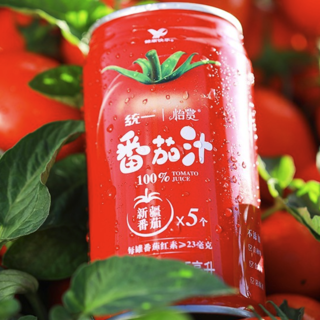 100%番茄汁 0脂 精选新疆番茄 浓缩还原335ml*24罐