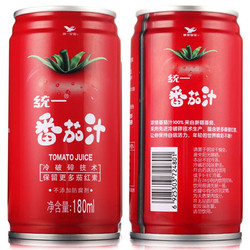 Uni-President 统一 100%番茄汁 0脂 精选新疆番茄 浓缩还原180ml*24罐