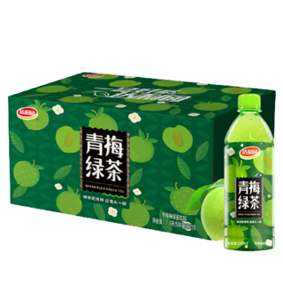 青梅绿茶饮料500ml*15瓶整箱装青梅果汁果味茶饮品 新老包装随机