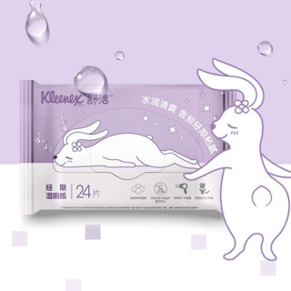 Kleenex 舒洁 经期湿厕纸 24片*2包