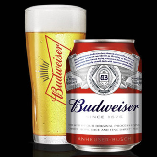 Budweiser 百威 经典醇正啤酒 255ml*24听 mini罐