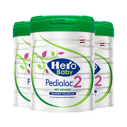 Hero Baby HeroBaby 白金Plus2段  HMO婴儿配方奶粉 6-12个月 800g/罐 3罐装