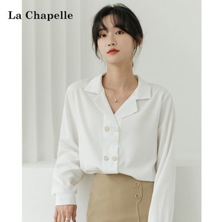 La Chapelle 拉夏贝尔 913612978 女士V领雪纺衬衫