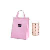 德具 b00218 保温便当袋 大号 粉色