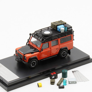 Land Rover 卫士车模 Master 1:64 路虎卫士110 骆驼杯越野仿真合金汽车模型 带配件包 泥泞版 合金底盘