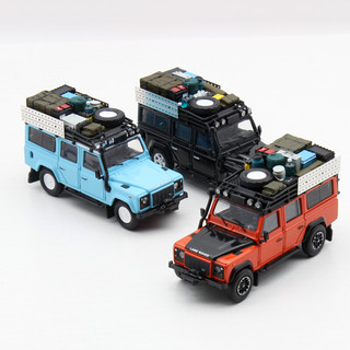 Land Rover 卫士车模 Master 1:64 路虎卫士110 骆驼杯越野仿真合金汽车模型 带配件包 泥泞版 合金底盘