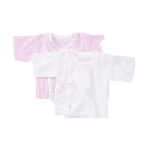 Purcotton 全棉时代 800-004228 婴儿短款纱布和袍 2件装