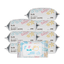 KUB 可优比 婴儿湿巾80抽*8包湿纸巾