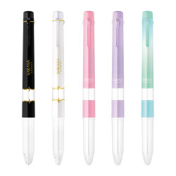 ZEBRA 斑马牌 SARASA系列 S3A15 按动中性笔 淡紫色杆 3色芯 0.5mm 单支装