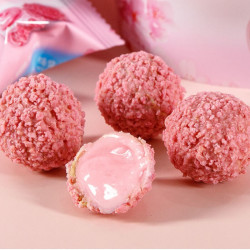 樱花草莓爆浆小丸子200g3件