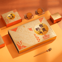 88VIP：Huamei 华美 金典620g广式月饼10饼4味浮雕烫金礼盒中秋送礼月饼礼盒糕点 1件装