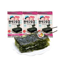 ZEK 韩国进口烤海苔原味5g*3包儿童零食紫菜寿司休闲小吃即食零食