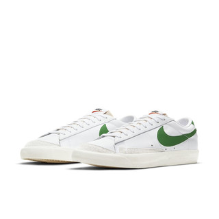 NIKE 耐克 Blazer Low '77 Vntg 中性休闲运动鞋 DA6364-115 白绿 38.5