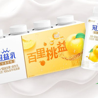 MENGNIU 蒙牛 冠益乳生牛乳发酵活性益生菌低温酸奶燕麦黄桃味250g*4