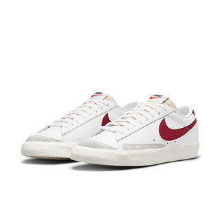 NIKE 耐克 Blazer Low '77 Vntg 中性休闲运动鞋 DA6364-102 白红 43