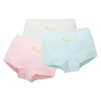 mini balabala 迷你巴拉巴拉 女童平角内裤 3条装 红蓝色调款