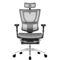 Ergonor 保友办公家具 优B 人体工学电脑椅+躺舒宝 黑色+银白色 高配版