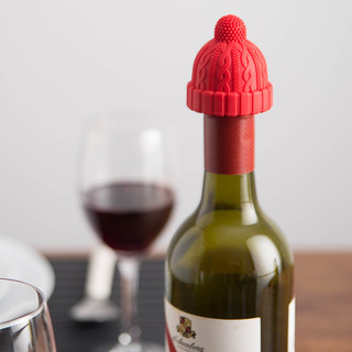 SHIMOYAMA 霜山 小红帽红酒瓶塞家用创意硅胶玻璃瓶塞香槟酒葡萄酒塞瓶盖