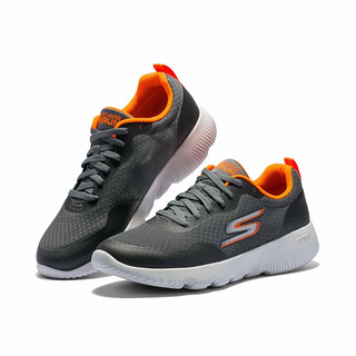 SKECHERS 斯凯奇 Go Run Focus 男子跑鞋 55169/CCOR 炭灰色/橘色 42