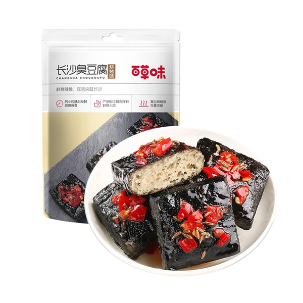 Be&Cheery 百草味 長沙臭豆腐125g（燒烤味、香辣味）