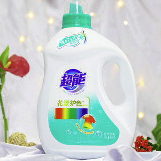 超能 花漾护色洗衣液 2kg*2瓶+1kg*2瓶 自然悦香