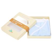 Purcotton 全棉时代 800-004231-059 短款纱布婴儿服礼盒 2条装 蓝色+白色 59cm