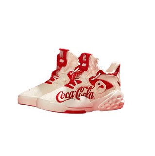 ANTA 安踏 霸道系列 可口可乐联名款 男子休闲运动鞋 11928088S-11 白色/红色 44.5 定制鞋盒款