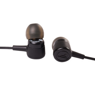 audio-technica 铁三角 CKL220iS 入耳式动圈有线耳机 黑色 3.5mm