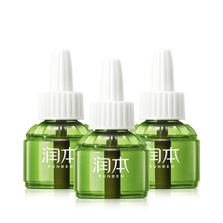 RUNBEN 润本 电热蚊香液 经典绿瓶款 45ml*3瓶