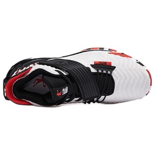 QIAODAN 乔丹 男子篮球鞋 XM45200105 白色/黑色/红色 42.5