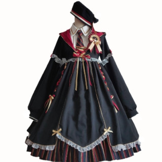 Puppet Night Lolita洛丽塔魔法少女女士op有袖连衣裙3件套黑色s 报价价格评测怎么样 什么值得买 Puppet Night Lolita洛丽塔魔法少女女士op有袖连衣裙3件套黑色s 报价价格评测怎么样 什么值得买