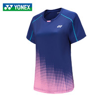 YONEX 尤尼克斯 女士羽毛球服透气速干yy运动服训练比赛专业短袖T恤