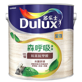 Donless 多乐士 dulux）森呼吸净味竹炭抗苯抗甲醛全效木器（白色面漆）A7106哑光2.5kg