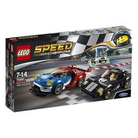 LEGO 乐高 Speed超级赛车系列 75881 2016福特 GT与1966福特 GT