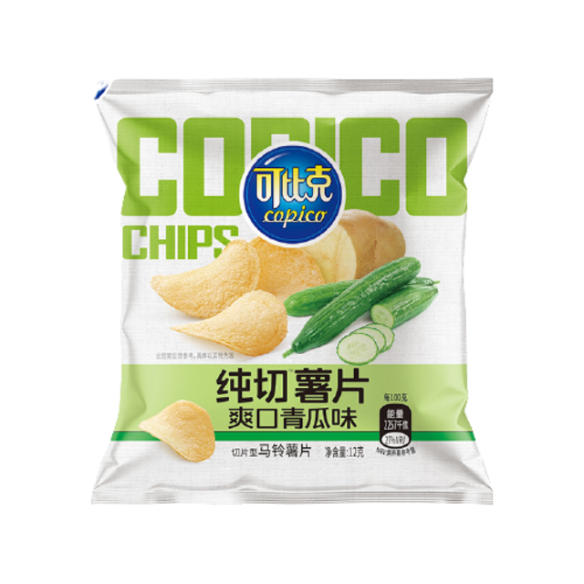 copico 可比克 纯切薯片 爽口青瓜味