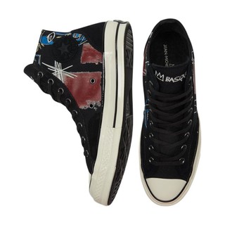 CONVERSE 匡威 CHUCK 70系列 Chuck Taylor All Star Basquiat联名款 中性运动帆布鞋 172585C 黑/棕 45