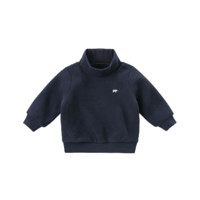 DAVE&BELLA 戴维贝拉 DBJ9008 女童加绒T恤 藏青色 90cm