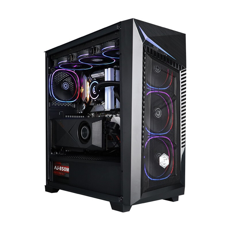 美商艾湃电竞 Apexgaming 猎刃 BTS-500 E-ATX机箱 半侧透 黑色