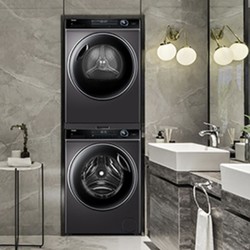 Haier 海尔 纤美系列176洗烘套装组合全自动直驱变频滚筒洗衣机