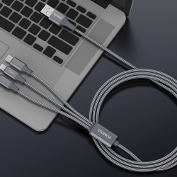 罗马仕数据线_romoss 罗马仕 cb25n lightning/micro-b/type-c 3.