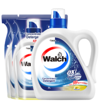 Walch 威露士 抗菌有氧洗衣液 3L+500ml*2袋补充装 柠檬