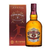 CHIVAS 芝华士 12年 调和 苏格兰威士忌 40%vol 1L 曼联联名礼盒装