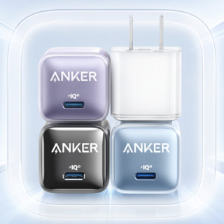 Anker 安克 A2637 手机充电器 Type-C 20W 曜石黑