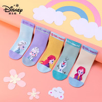 Disney 迪士尼 女童袜子 Q版甜心 5双