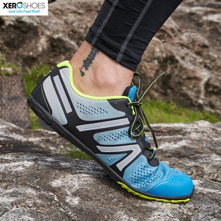 XeroShoes趾悠 赤足健身轻量公路越野跑步鞋室外晨跑马拉松男女HFS  42。 冰河蓝【男款】