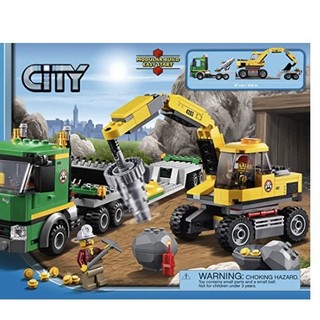 LEGO 乐高 City城市系列 4203 城市挖掘机运输工具