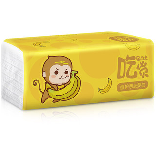 植护 卡通婴抽系列 抽纸 4层*70抽*40包(175*118mm) 黄色吃货